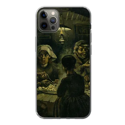 Produktbild von MuchoWow® Handyhülle Schutzhülle Hülle für iPhone 12 Pro Max Die Kartoffelesser - Vincent van Gogh Silikon Softcase Handy Hülle - Hartschale