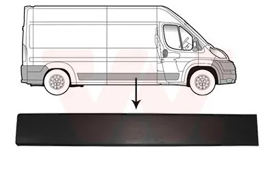 Produktbild von VAN WEZEL Zierleiste für die Tür Rechts Leiste für FIAT Ducato Kastenwagen (250, 290) 0982408