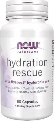 Produktbild von Hydration Rescue 60 Kapseln Now Foods
