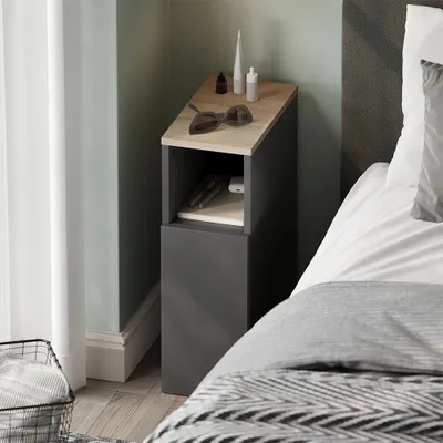 Obrázek produktu pro Noční stolek Vicco Enton Anthracite/Sonoma Sada 2 kusů, Model 57312