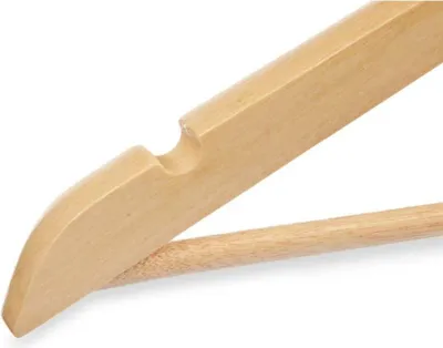 Obrázek produktu pro Věšáková sada 44,5 x 1,2 x 23 cm hnědé dřevo kov (8 kusů)