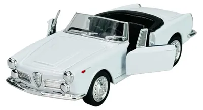 Produktbild von Welly Old Timer 1960 Alfa Romeo Spider 2600 Weiss Ohne Dach 1:34 Die Cast Metall Modell im Kasten 42373