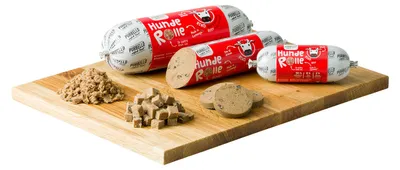 Produktbild von PURBELLO Hundewurst Rind mit Äpfeln & Buchweizen 8x 400g