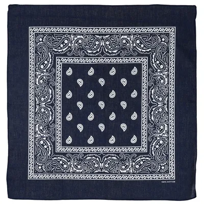 Produktbild von MFH Schal, dunkelblau-weiß, ca. 55 x 55 cm, Baumwolle