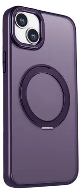 Zdjęcie produktu dla Nakładka Mag Ring Rotating Do Iphone 15 Pro 6,1" Fioletowa