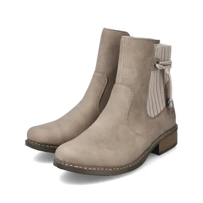 Produktbild von Rieker Damen-Stiefelette Beige, Farbe:beige/schlamm, EU Größe:40