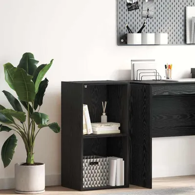 Produktbild von Bücherregal Schwarze Eiche 40 x 30 x 77 cm Holzwerkstoff