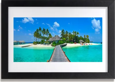 Produktbild von Bild 30x20 MDF-Rahmen Wandkunst Tropical Palm Beach
