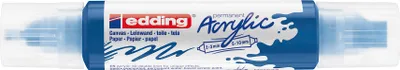 Produktbild von Edding 5400 Acryl 3D Double Liner, Blau, Blau, Weiß, Fein / Extradick, 2 mm, 1 cm, Tinte auf Wasserbasis