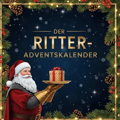 Produktbild von Adventskalender Ritter 24 Tage mit Geschichten, Anleitungen und Fakten, illustriert