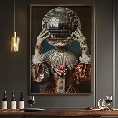 Image de Wallity, GE132-L, tableau décoratif encadré en MDF, multicolore, 100 % MDF, 35 x 47 x 3,5 cm