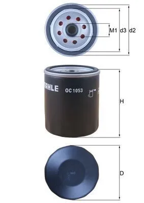 Produktbild von MAHLE Ölfilter für