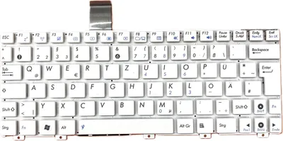 Produktbild von DEUTSCHE - Weiß ohne Rahm Tastatur für Asus Eee PC X101CH 1025C 1025CE
