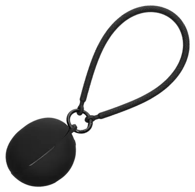 Produktbild von kwmobile Hülle kompatibel mit Huawei FreeClip Kopfhörer - Silikon Schutzhülle Etui Case Cover - mit Handschlaufe Schwarz
