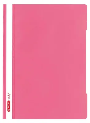 Produktbild von Herlitz Schnellhefter quality A4, Kunststoff, pink, 10 Stück