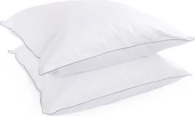 Produktbild von H&F Heimtextilien Thermoaktiv Kissen mit Outlast-Faserfüllung | 80x80 cm 2er Set | Allergiker Kopfkissen mit | Bezug: Baumwoll Batist | Füllung: 1140g Outlast thermoaktive Faser