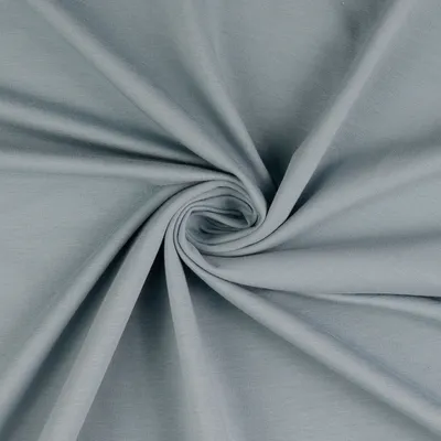 Produktbild von Sweat Stoff Mathias Silbergrau, 250 g/m², 0,5 m, Stoffe Meterware, Sweatstoff