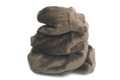 Obrázek produktu pro Minkee plyš hladká oboustranná Umělá kožešina, ořech 50 x 160 cm