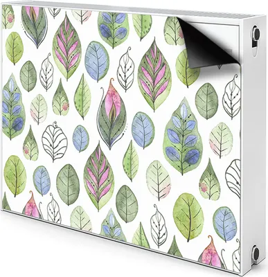 Produktbild von Magnet Heizkörperverkleidung Heizkörper-Abdeckung Heizung Heizkörper 100x60 cm - Karikaturblätter