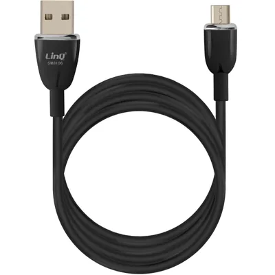 Obrázok produktu pre LinQ, kábel USB / Micro-USB Fast Charge 3A synchronizačná dĺžka 1,2 m, čierny