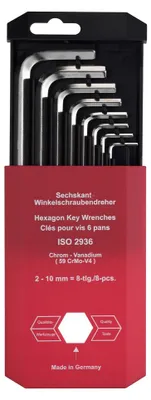 Produktbild von HaFu Innensechskantschlüssel-Satz, 2-10 mm 207-180-02 (Winkelschraubendreher)