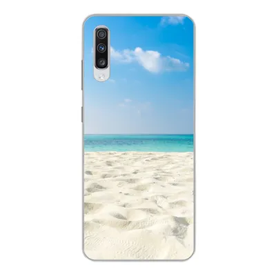 Produktbild von MuchoWow® Handyhülle Schutzhülle Hülle für Samsung Galaxy A70 Tropisch - Strand - Meer Silikon Softcase Handy Hülle - Schutzhaube