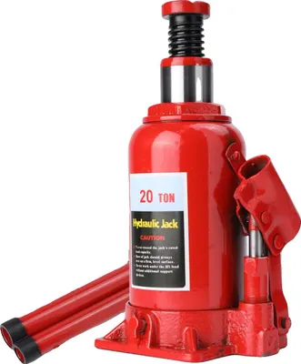Immagine prodotto di Martinetto idraulico, capacità di carico 20 tonnellate, materiale in acciaio inox, altezza minima 22 cm, altezza massima 41 cm, peso 6,3 kg