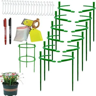 Image de Support pour plantes à 4 niveaux, empilable, pour l'intérieur et l'extérieur, pour les tomates