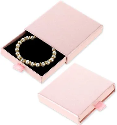 Produktbild von Klein Schmuckkästchen, rosa, Schmuckorganisator, kleine Geschenkboxen für Armbänder, Ohrringe, Halsketten, andere Dekorationen, 10*10*2,5CM