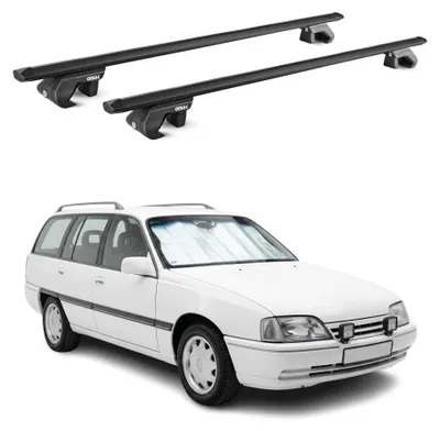 Produktbild von Dachträger Grundtäger für Opel Omega B Kombi 1994-2003 90kg Alu Schwarz, KI-generiertes Bild