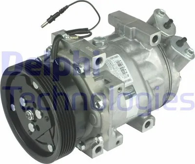 Produktbild von DELPHI TSP0159853 Sanden SD7V16 Klimaanlage Klimakompressor PAG 46 für RENAULT CLIO II (BB0/1/2, CB0/1/2) KANGOO (KC0/1) für DACIA DUSTER