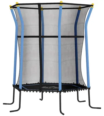 Zdjęcie produktu dla HOMCOM Trampolina dla dzieci, 122 x 111 cm, trampolina do użytku wewnątrz, przeznaczona dla dzieci do 50 kg