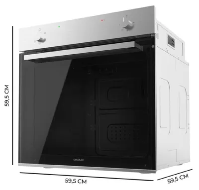Produktbild von Cecotec Bolero Hexa C126400 Line A, Groß, Elektrischer Ofen, 80 l, 2800 W, 80 l, Dampf