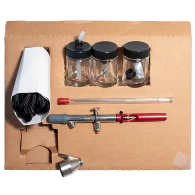 Airbrush Pistole Vega 2000 Set mit Schlauch, Double-Action, Saugsystem T-63