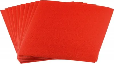 Produktbild von Filz A4 rot 1 mm 10 Stück (Schul- und Schrein)