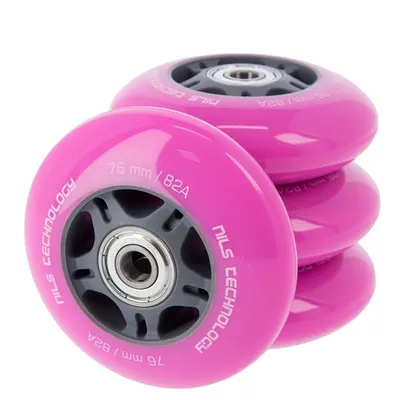 Produktbild von VE 76x24 82A (4 Stück) Pink + ABEC-7 (8 Stück) Nils Extreme Set