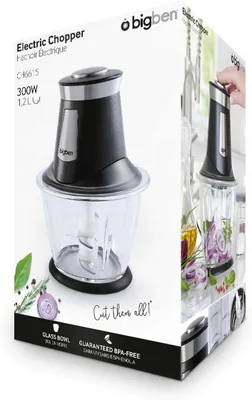 Elektrische Hackmolen 300 W 1,2 l Glasbehälter 2 Stufen