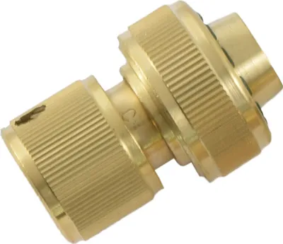 Produktbild von Agora-Tec®  Messing Stecksystem Schnellkupplung ohne Wasserstop für 3/4 Zoll Gartenschlauch