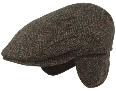 Ohrenschutz Flatcap aus Wolle von Hut-Breiter  in grau