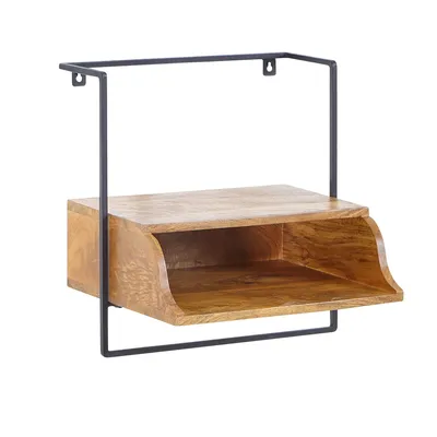 Produktbild von Wohnling nachttisch massivholz 44x45x35 cm nachtkonsole hängend boxspringbett | Wohnling