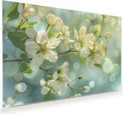 Produktbild von Glasbild 60x40cm in XXL für Wohnzimmer, Schlafzimmer Motiv Fruehlingserwachen
