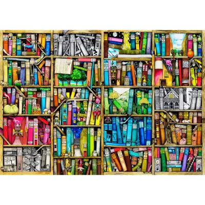 Immagine prodotto di Libreria | Puzzle in legno 4000 - Titolo predefinito