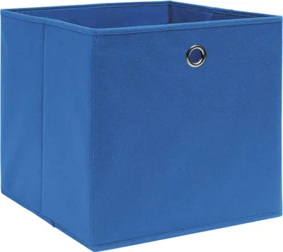 Obrázek produktu pro vidaXL Úložné boxy 10 ks. Modré 32x32x32 cm Látkové