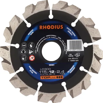 Immagine prodotto di Rhodius 304461 Diamond cutting disc 115 mm 1 pc(s) Concrete