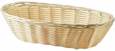 Produktbild von Mondex HIWD2921 Polyrattan Brotkorb/Besteckkorb Cremefarben