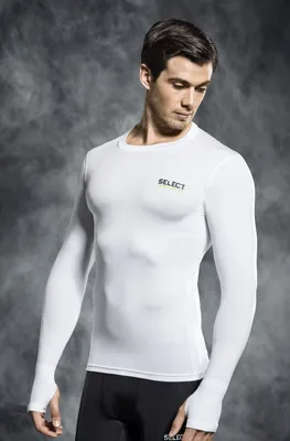 Produktbild von Select Kompressions-Shirt Lang weiss