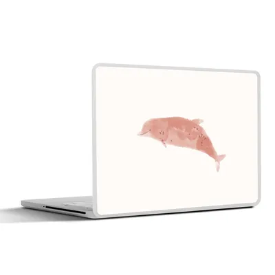 Produktbild von MuchoWow® Laptop Aufkleber Sticker Cover Delfin - Tiere - Meer - Aquarell 30x22 cm - Laptop-Sticker