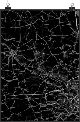 Produktbild von Mr. & Mrs. Panda Bild Coswig DIN A4 - Geschenk, Wanddekoration, drucke, Stadt Dorf Karte Landkarte Map Stadtplan, Kunstdruck, wanddeko, Wandbild