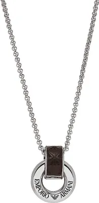 Immagine prodotto di Collane con ciondoli Emporio Armani Collezione Argento Logo Aquila - uomo