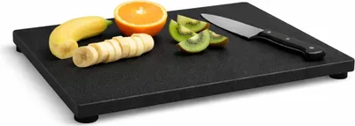 Produktbild von Schneidebrett schwarz 34x19cm